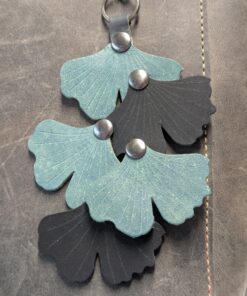 New Ginkgo Leather Purse Charm-#273