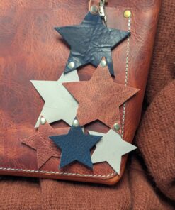 Independence Day Celebration Leather Purse Charm-#285