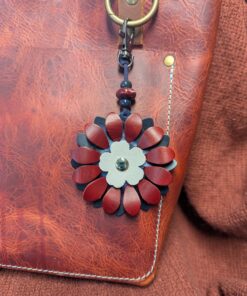 Independence Day Celebration Leather Purse Charm-#289