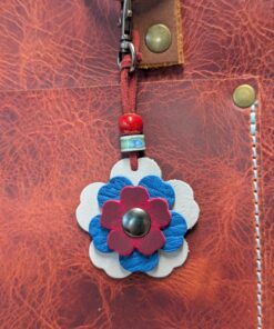 Independence Day Celebration Leather Purse Charm-#296