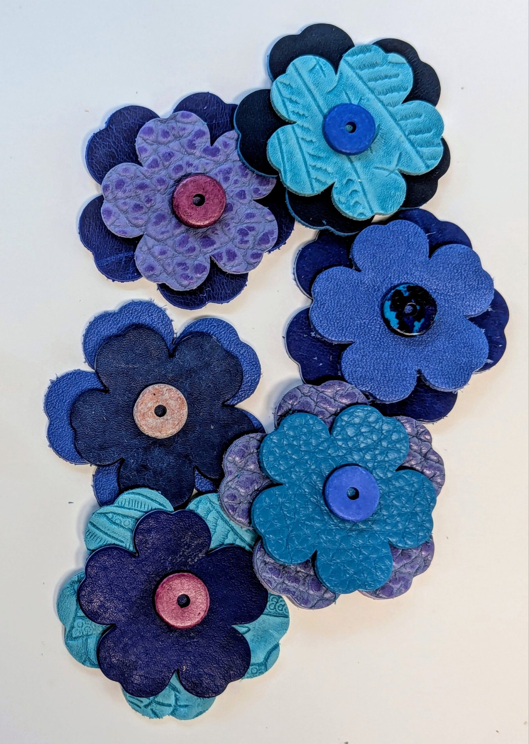 RESERVED LISTING FOR LINDA F. ONLY-Smell the Sweet Flowers Leather Purse Charm - Image 2