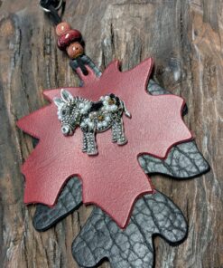 Poor Bejeweled Donkey Fall Vibes Purse Charm-#505