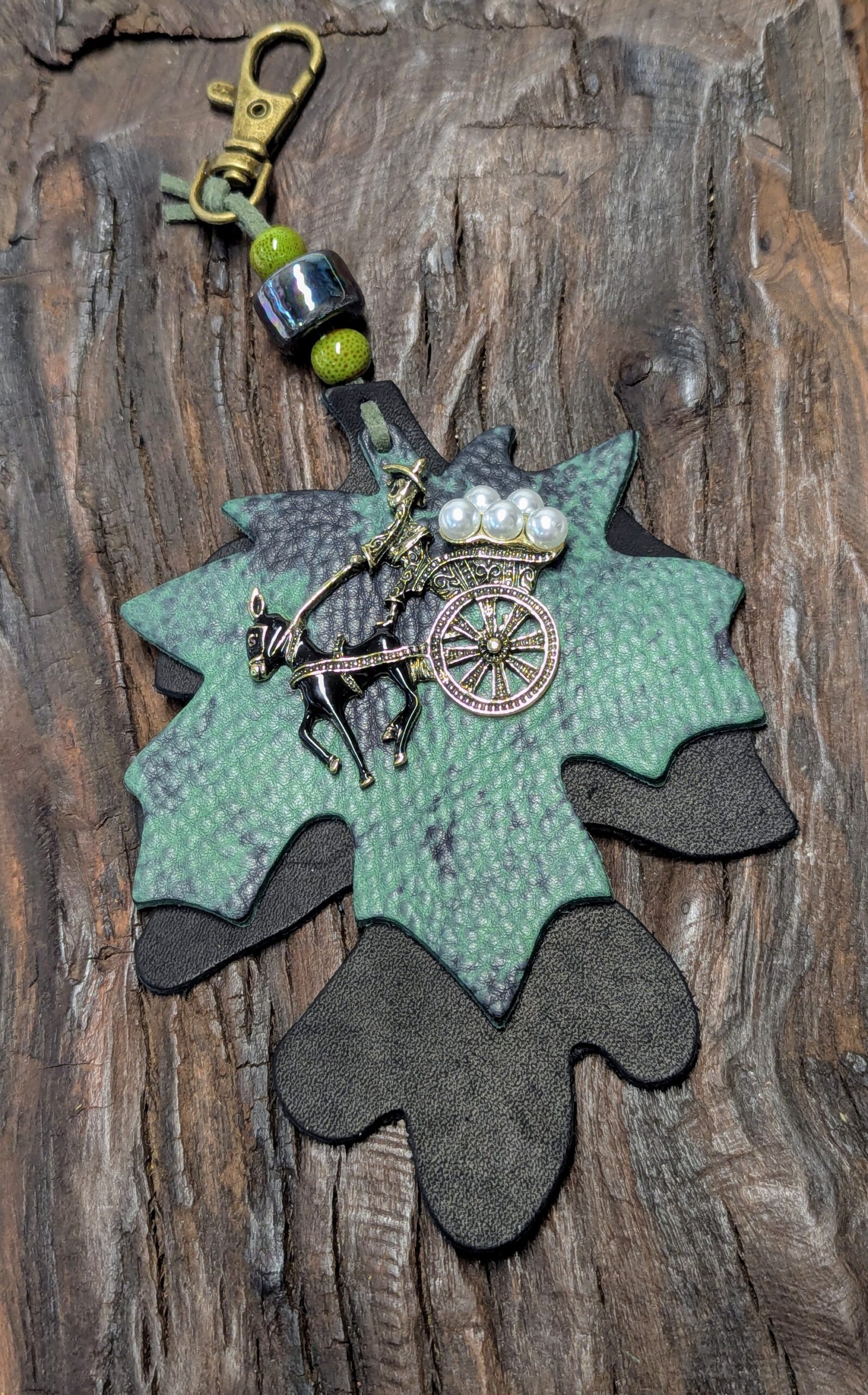 Donkey Cart Fall Vibes Purse Charm-#503