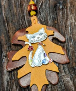 Cute Kitty Fall Vibes Purse Charm-#504