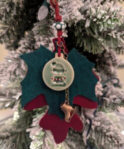 Alternative view of "Christmas Elf" on Lovely Leather Leaves Purse Charm