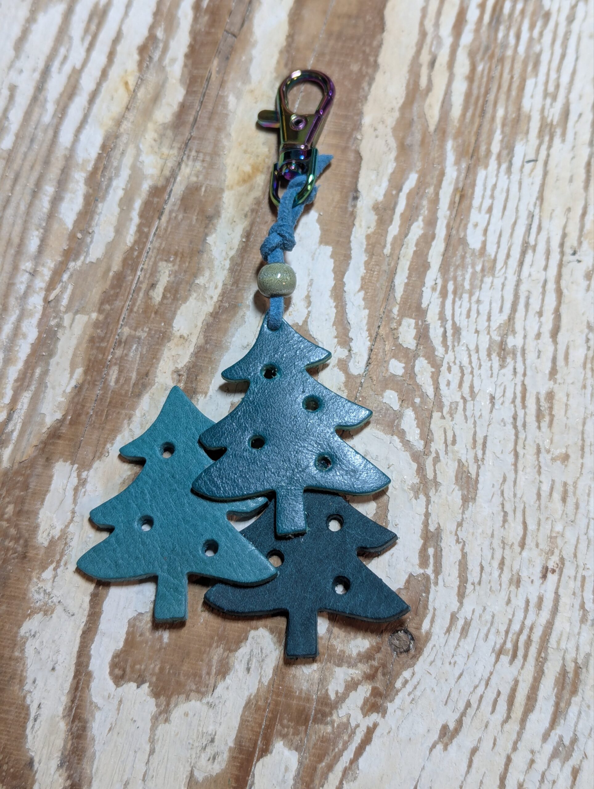 Christmas Trees Leather Purse Charm-#512 - Image 2