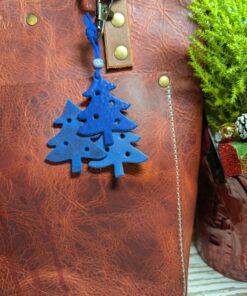 Christmas Trees Leather Purse Charm-#511