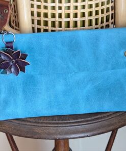 Alternative view of Petite Flower Leather Purse Charm-#542