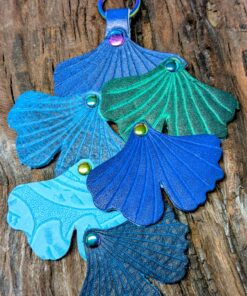 New Ginkgo Leather Purse Charm-#557