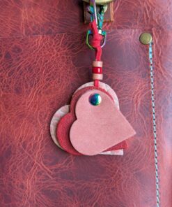 "Triple Hearts" Mini Purse Charm-#574