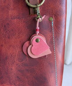 "Triple Hearts" Mini Purse Charm-#576