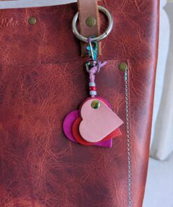 "Triple Hearts" Mini Purse Charm-#573