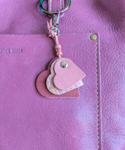 "Triple Hearts" Mini Purse Charm-#577