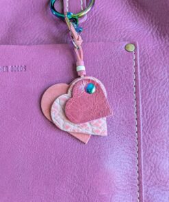 "Triple Hearts" Mini Purse Charm-#575