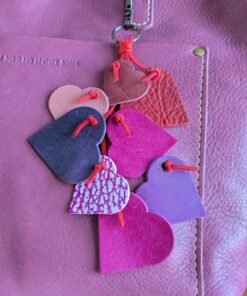 Floating Hearts Purse Charm Tassel-#569