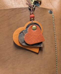 "Triple Hearts" Mini Purse Charm-#589