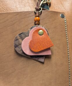 "Triple Hearts" Mini Purse Charm-#580