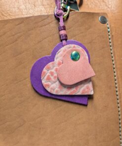 "Triple Hearts" Mini Purse Charm-#582