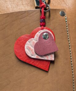 "Triple Hearts" Mini Purse Charm-#579