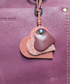 "Triple Hearts" Mini Purse Charm-#592