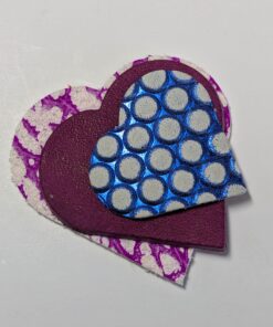 Alternative view of RESERVED LISTING FOR JESSICA C. ONLY-Custom "Triple Hearts" Mini Purse Charm