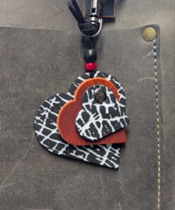 "Triple Hearts" Mini Purse Charm-#593