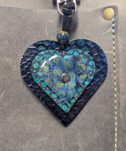 "Triple Up Hearts" Mini Purse Charm-#598