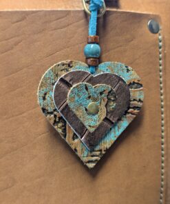 Alternative view of RESERVED LISTING FOR LISA P. ONLY-CUSTOM "Triple Up Hearts" Mini Purse Charm-#599a