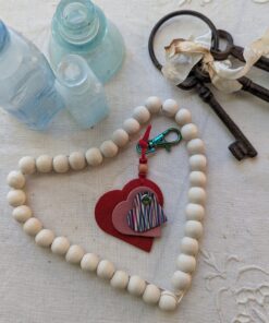 "Triple Hearts" Mini Purse Charm-#616