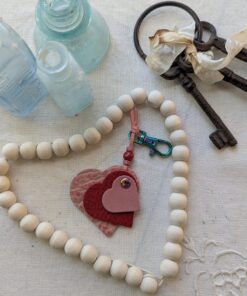 "Triple Hearts" Mini Purse Charm-#621