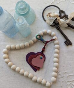 "Triple Hearts" Mini Purse Charm-#611