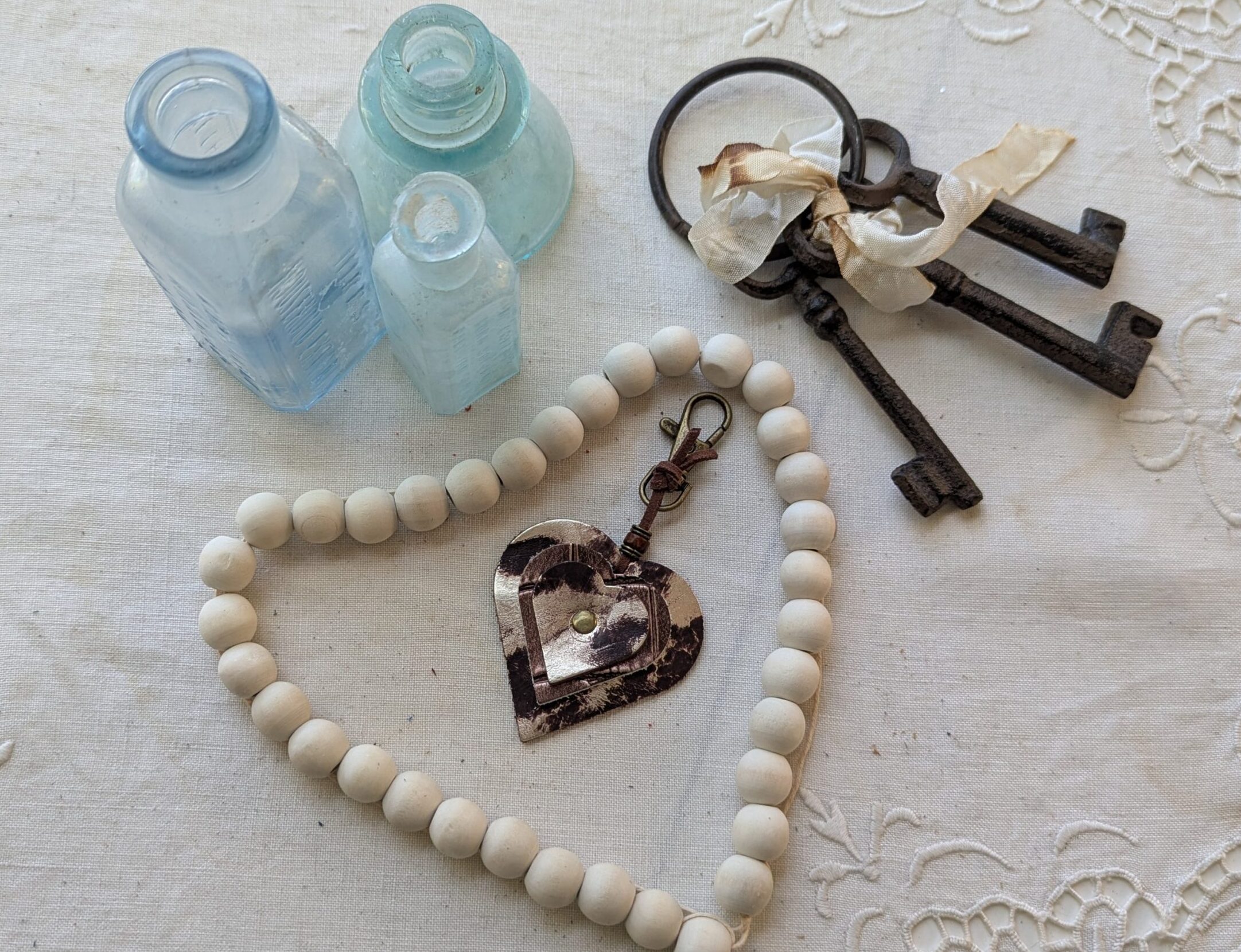 "Triple Up Hearts" Mini Purse Charm-#604