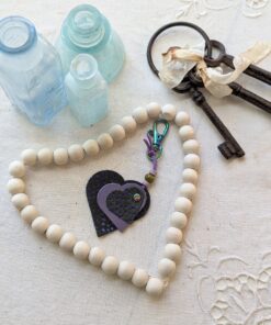 "Triple Hearts" Mini Purse Charm-#601