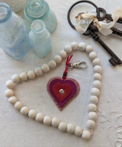 "Triple Up Hearts" Mini Purse Charm-#584