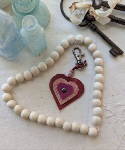 "Triple Up Hearts" Mini Purse Charm-#586