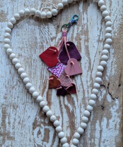 Floating Hearts Purse Charm Tassel-#625