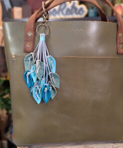 Alternative view of Lovely Leather Lilies Purse Charm-#667