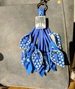 Alternative view of Lovely Leather Lilies Purse Charm-#673