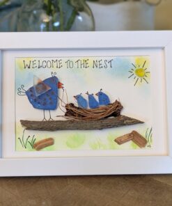 Sea Glass "Welcome to the Nest"....