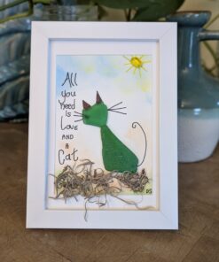 Sea Glass Love Cat