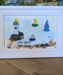Sea Glass "Lighthouse Stay Salty"....