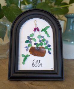 Sea Glass "Just Bloom Hanging Basket"....