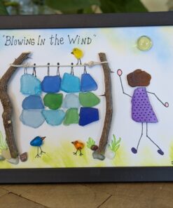 "Blowing In the Wind" Sea Glass Art