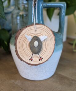 Little Sea Bird sea glass art