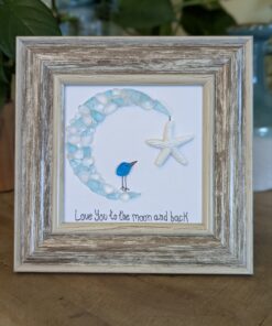 Sea Glass "Love You to the Moon and Back!"