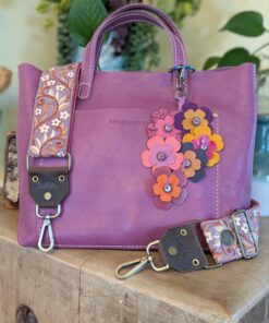 Alternative view of Smell the Sweet Flowers Leather Purse Charm-#685