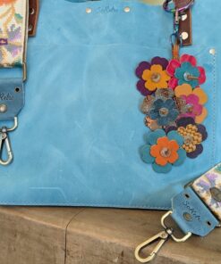 Alternative view of Smell the Sweet Flowers Leather Purse Charm-#684