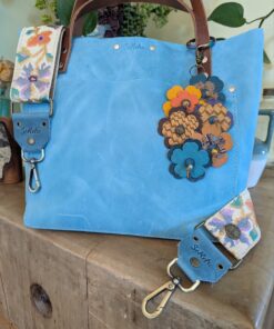Alternative view of Smell the Sweet Flowers Leather Purse Charm-#686