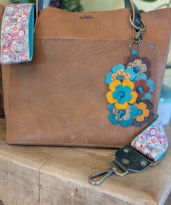 Alternative view of Smell the Sweet Flowers Leather Purse Charm-#687