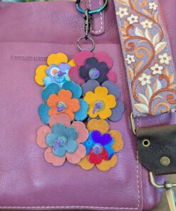 Alternative view of Smell the Sweet Flowers Leather Purse Charm-#688